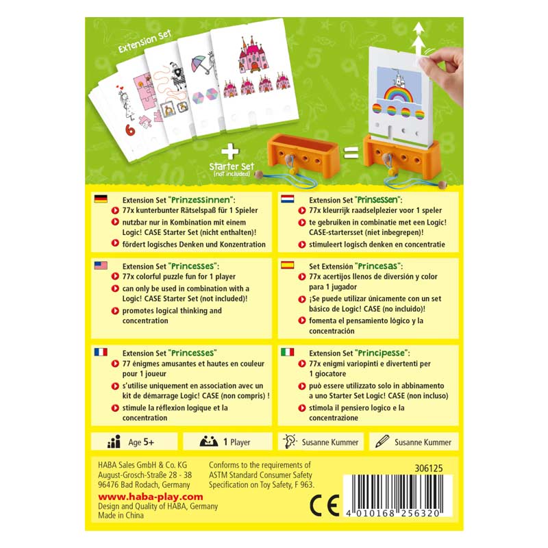 Logic! CASE Set de ampliación, Princesas 5+ - Haba