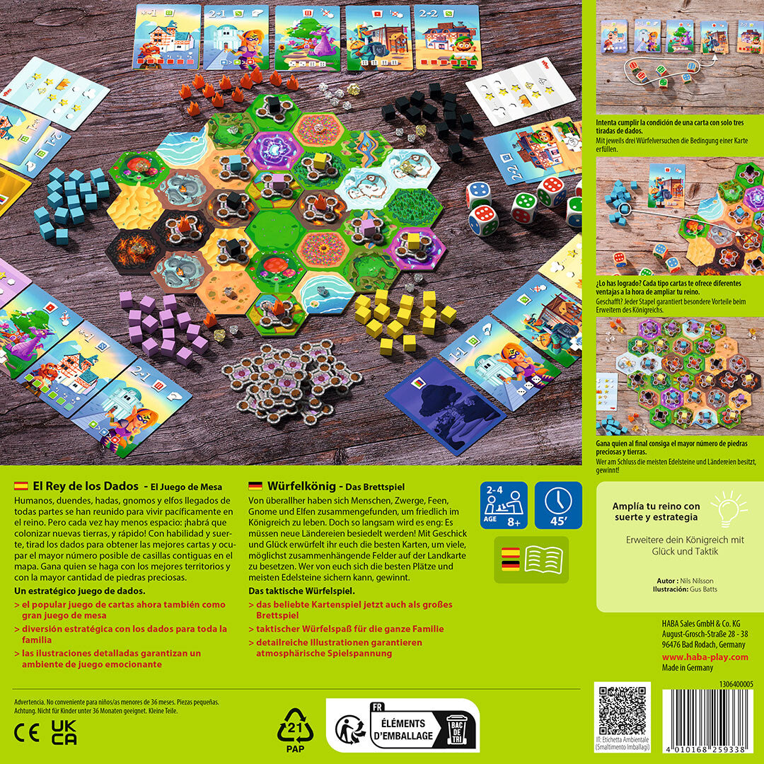 El rey de los dados, juego de mesa - Haba