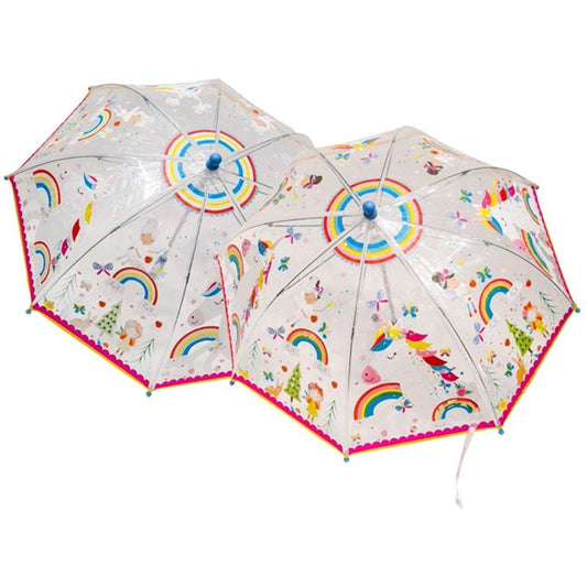Paraguas Arcoíris cambia de color con el agua