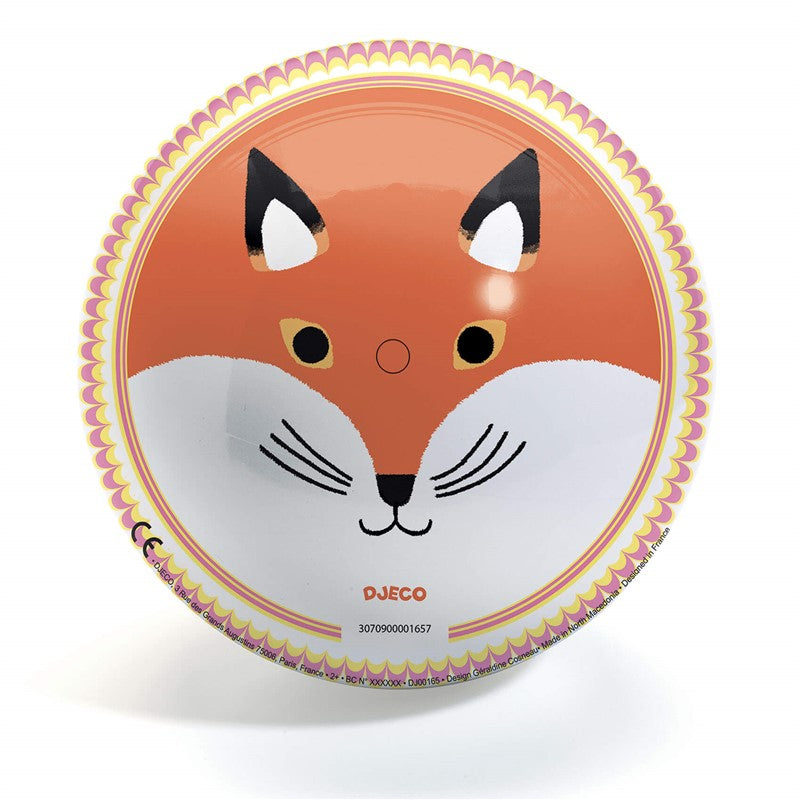 Pelota Bear & Fox 22 cm diámetro - Djeco