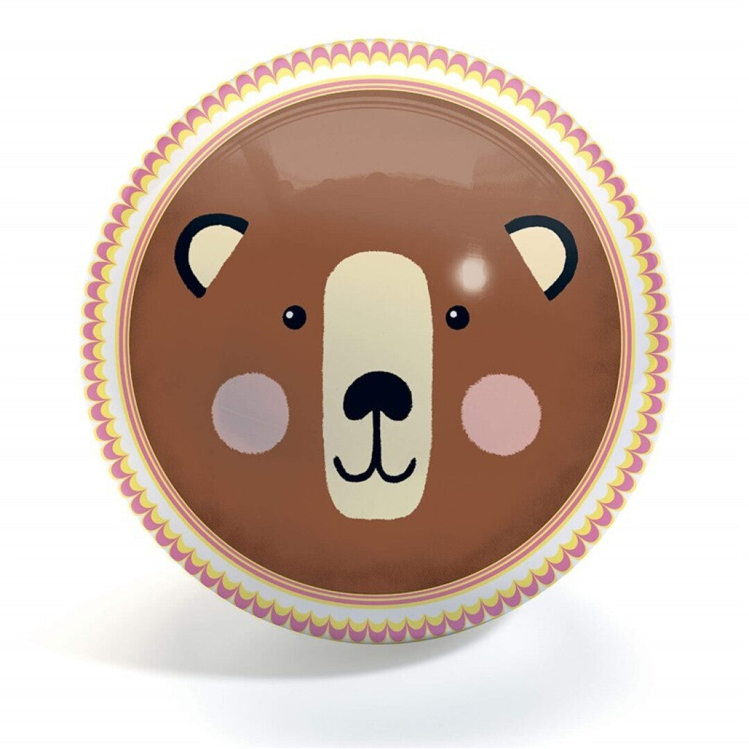 Pelota Bear & Fox 22 cm diámetro - Djeco