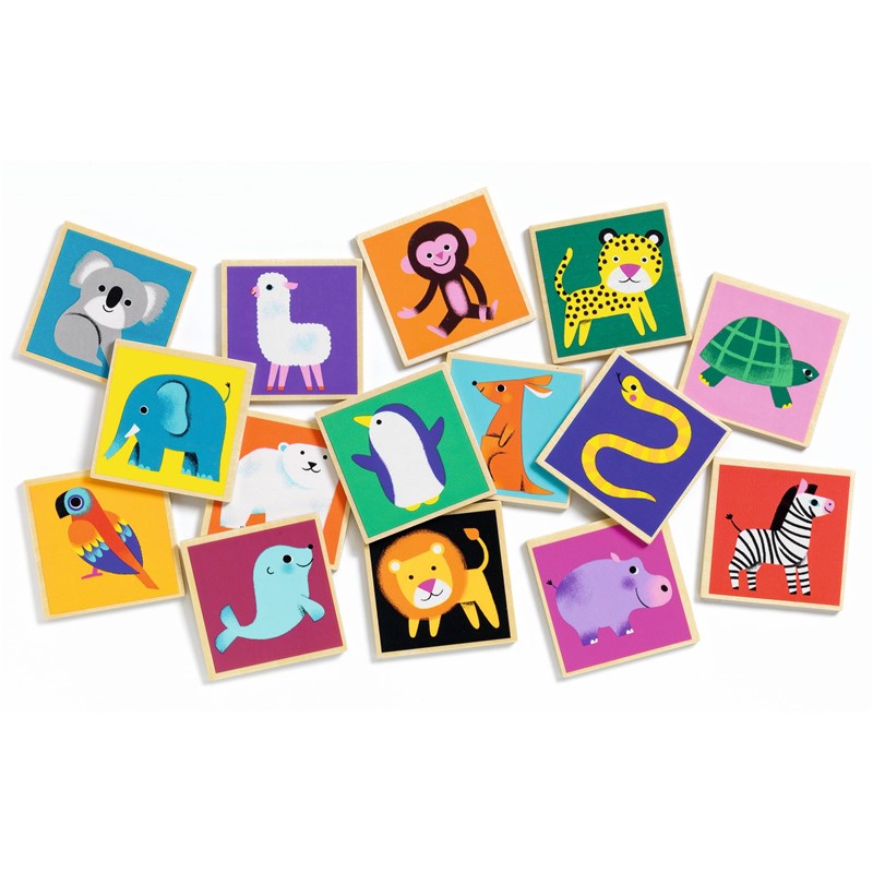 Juegos educativos, Memo Madera - Djeco