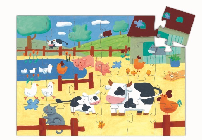 Puzzle silueta Las vacas - Djeco