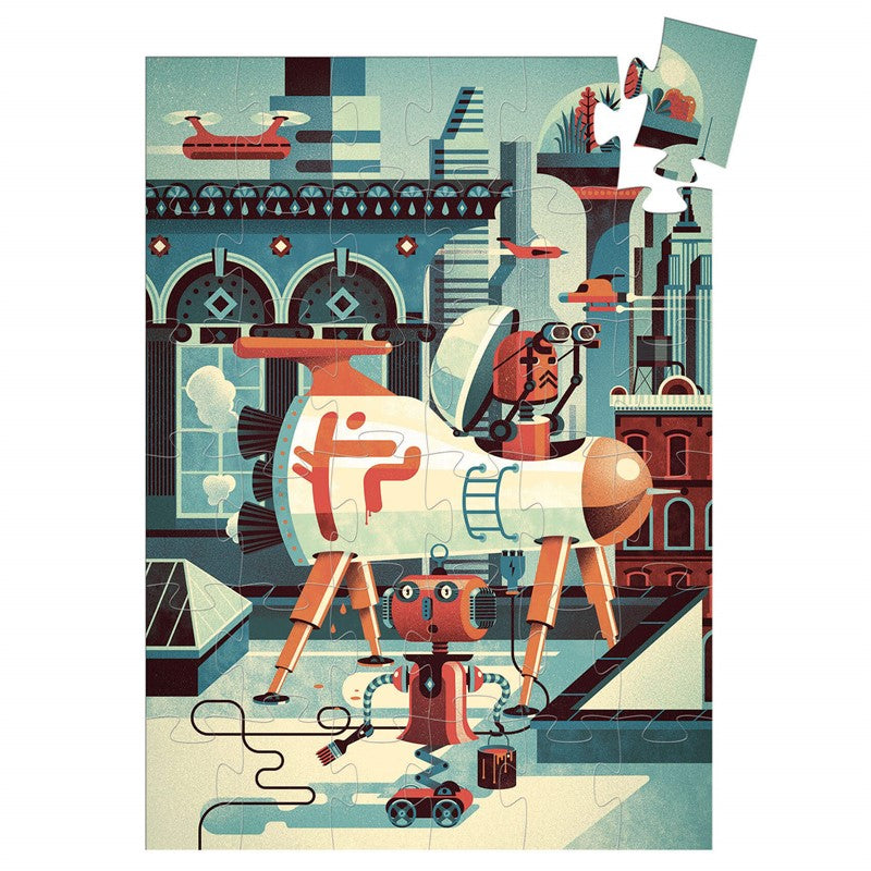 Puzzle silueta Bob el robot - Djeco