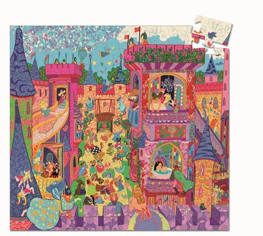 Puzzle silueta El castillo de cuentos - Djeco