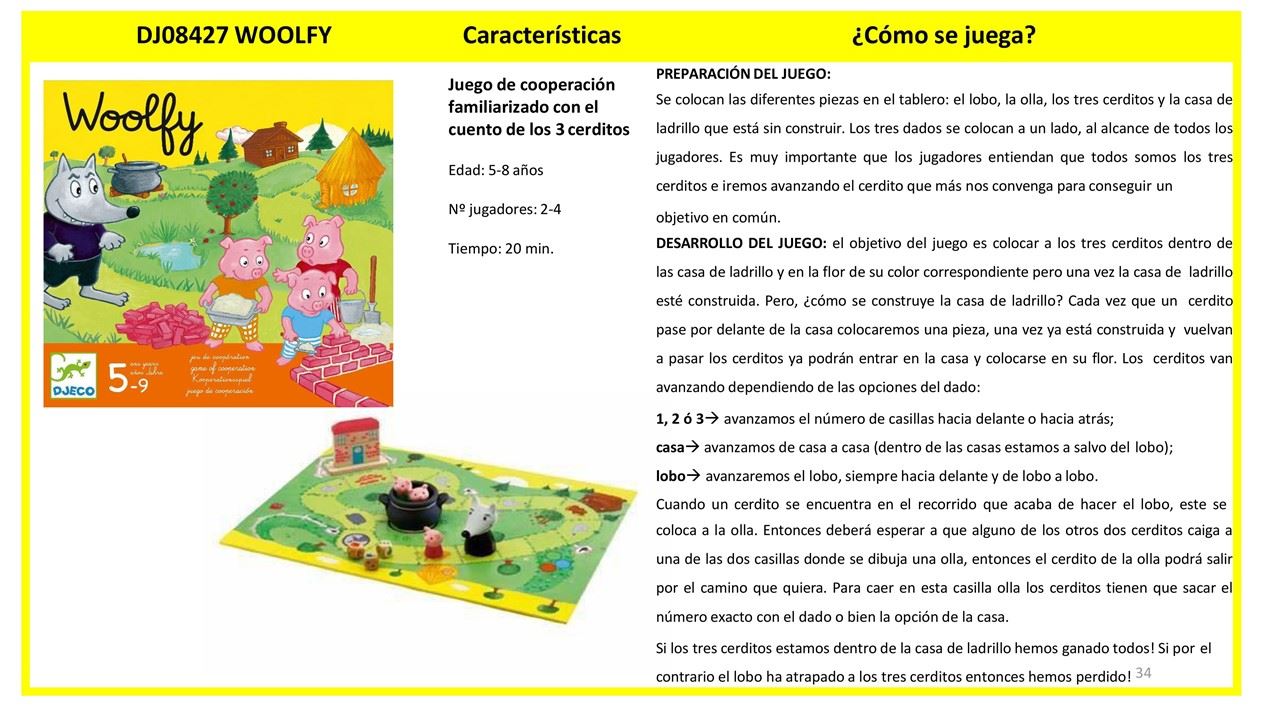 Juego de mesa cooperativo, Wolfy - Djeco