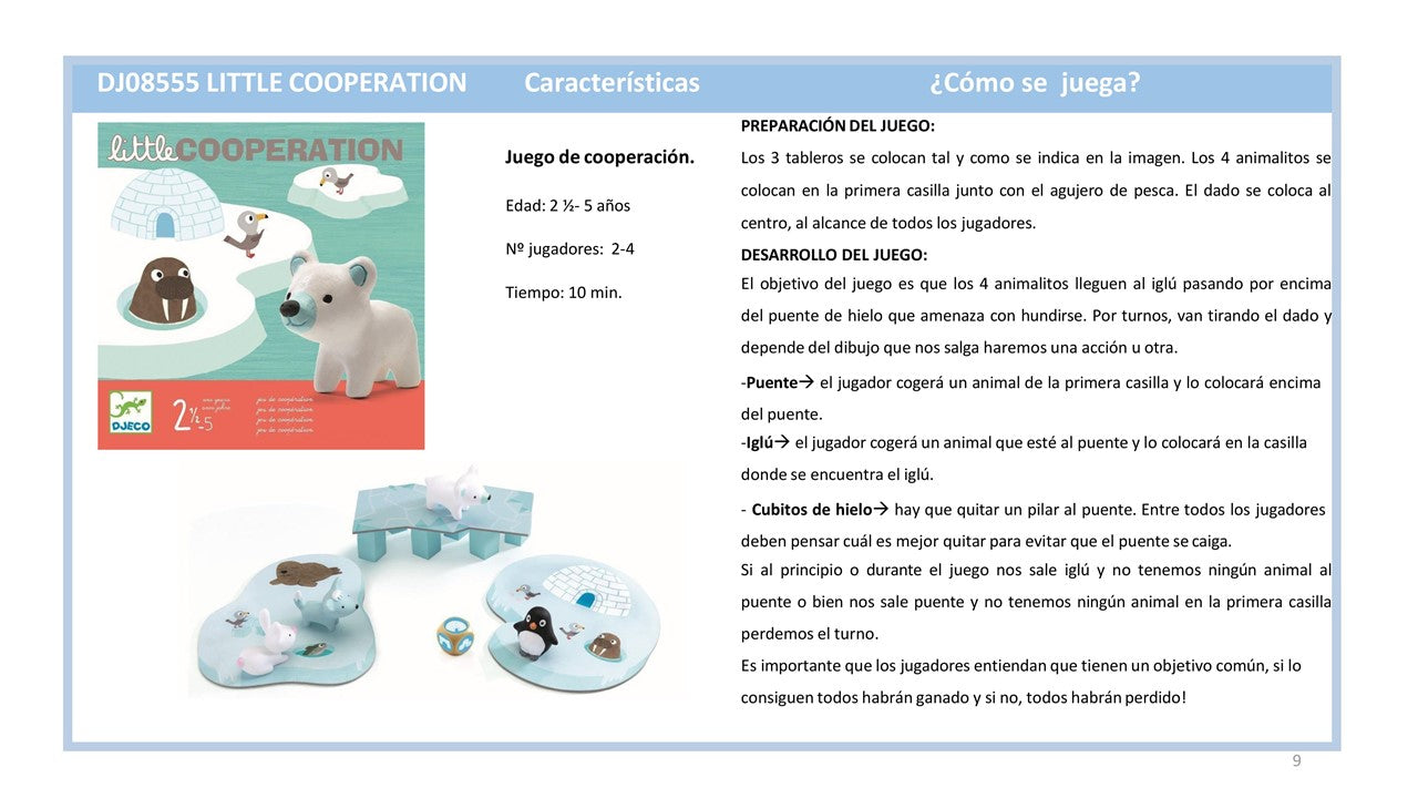 Juego Little Cooperation - Djeco