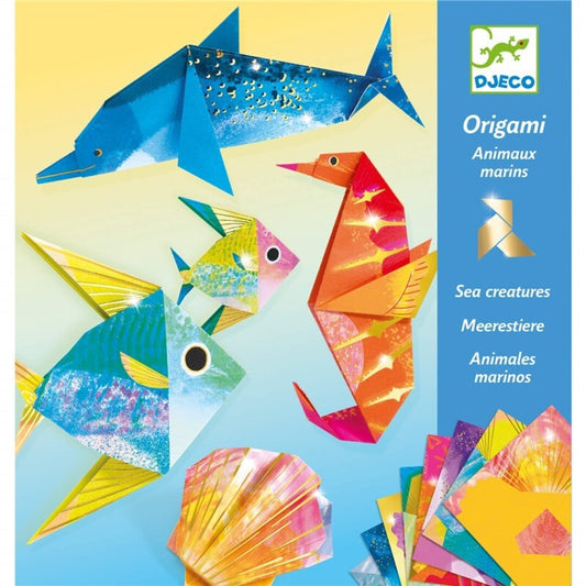 Papiroflexia Origami, Animales Marinos - Djeco