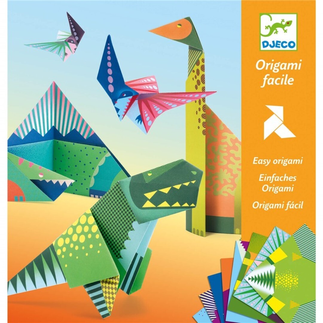 Papiroflexia Origami, Dinosaurios - Djeco
