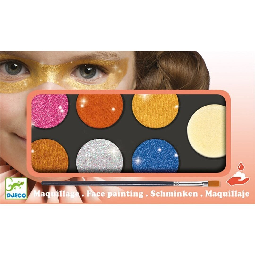 Estuche de maquillaje 6 colores, Efecto metal - Djeco