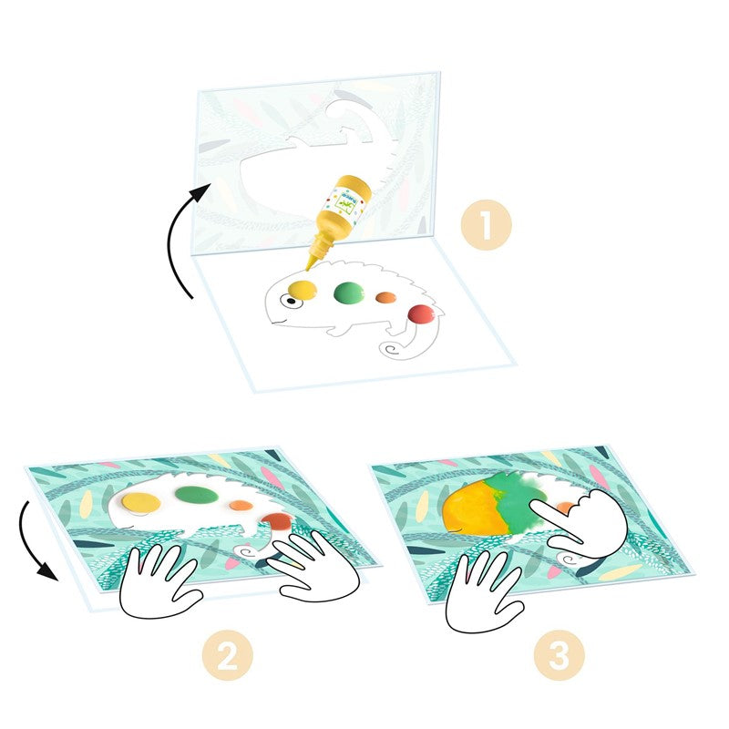 Pintura limpia, Un pequeño pintarrajeo  - Djeco