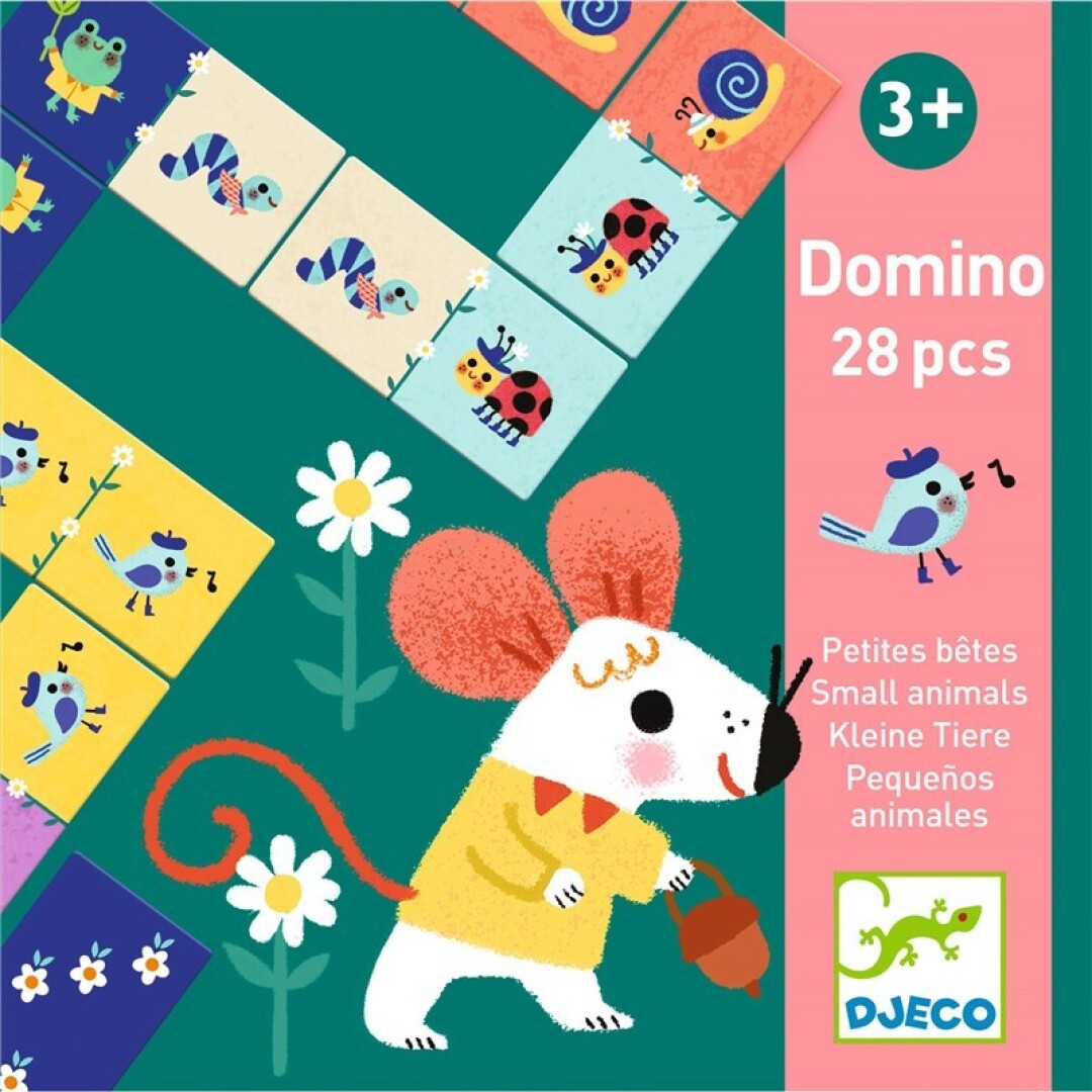 Domino Pequeños animales, educativo - Djeco