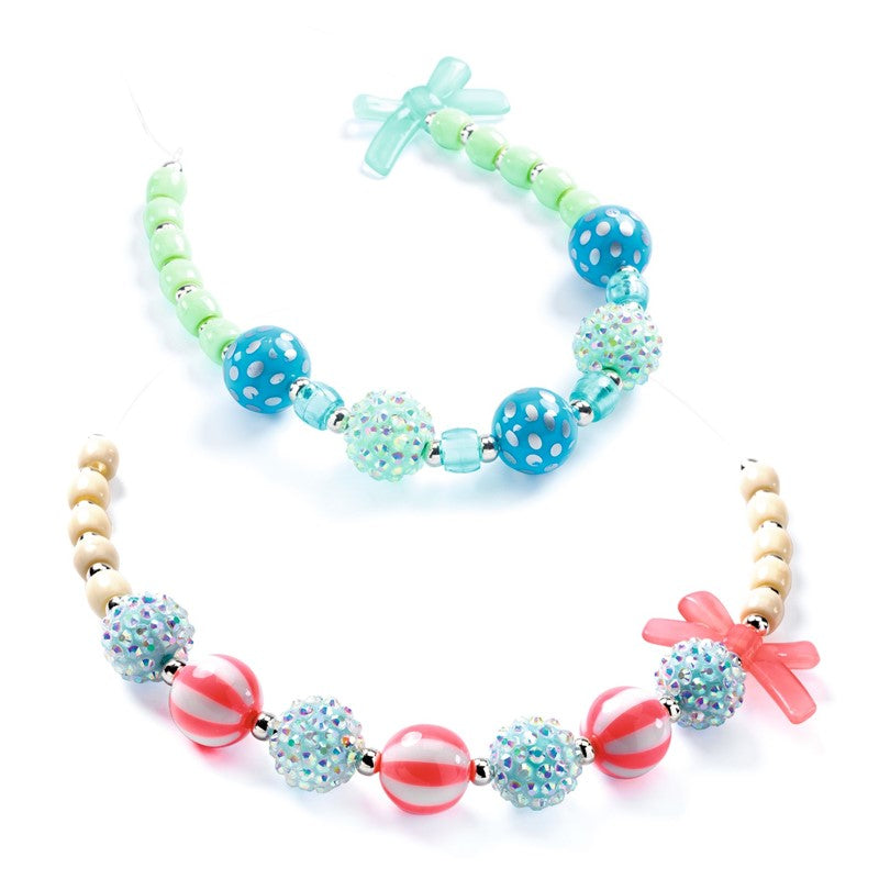Pulseras de Perlas plateadas - Djeco