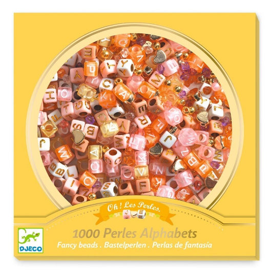 Pulseras de Perlas Alfabeto doradas - Djeco