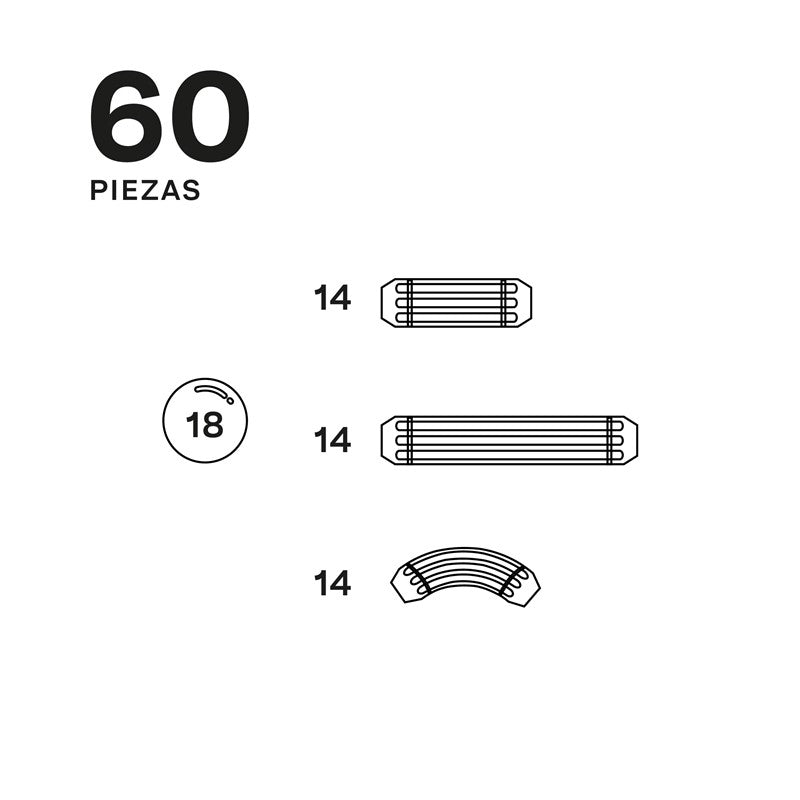Imabars 60 piezas - Braintoys