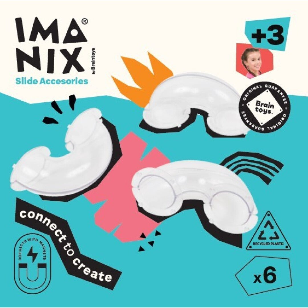 Imanix Tobogán U 6 piezas - Braintoys