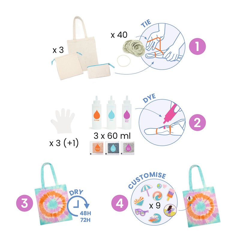 Conjunto de bolsa, bolsita y estuche DIY - Djeco