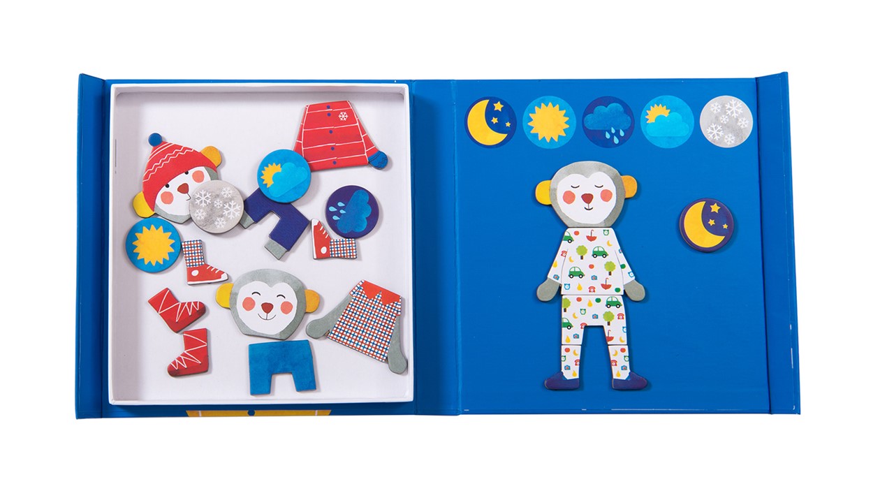 Juego magnético Me visto Popipop - Moulin Roty