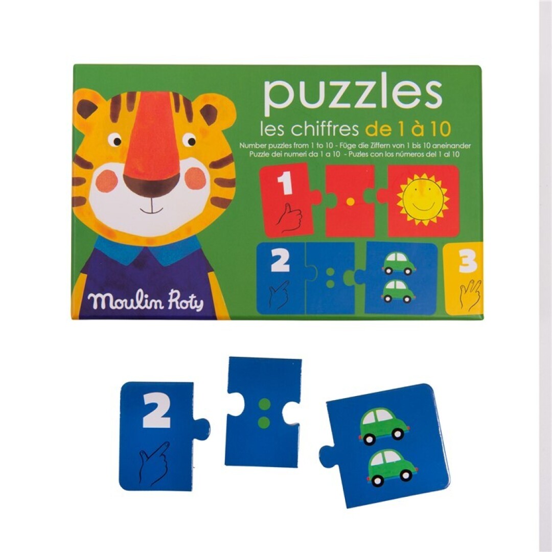 Puzzle números Popipop (30 piezas) - Moulin Roty