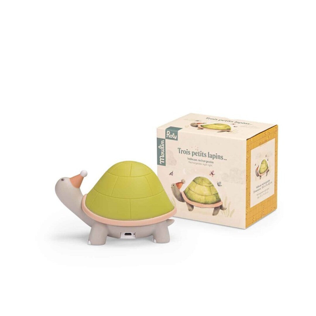 Lamparita quitamiedos Tortuga (USB) Trois petits lapins - Moulin Roty
