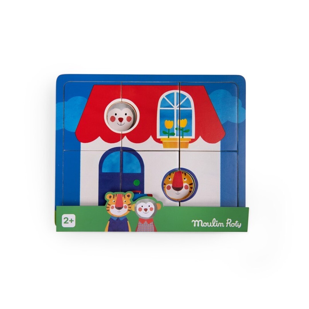 Puzzle madera 3 pisos Popipop - Moulin Roty
