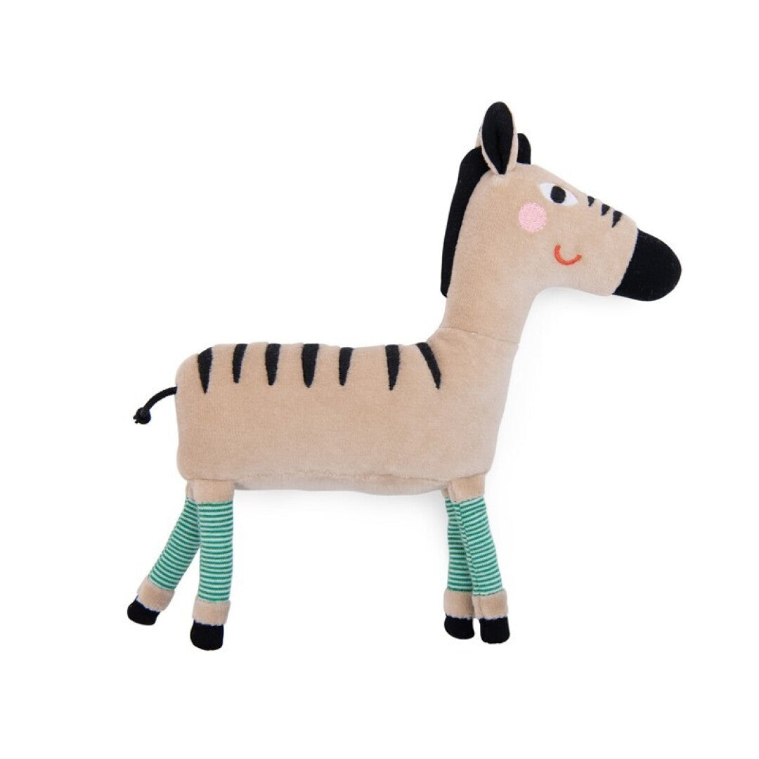 Muñeco sonajero Cebra Toupitis - Moulin Roty
