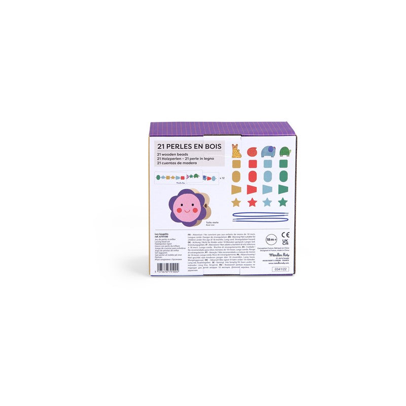 Juego de cuentas de madera Toupitis - Moulin Roty