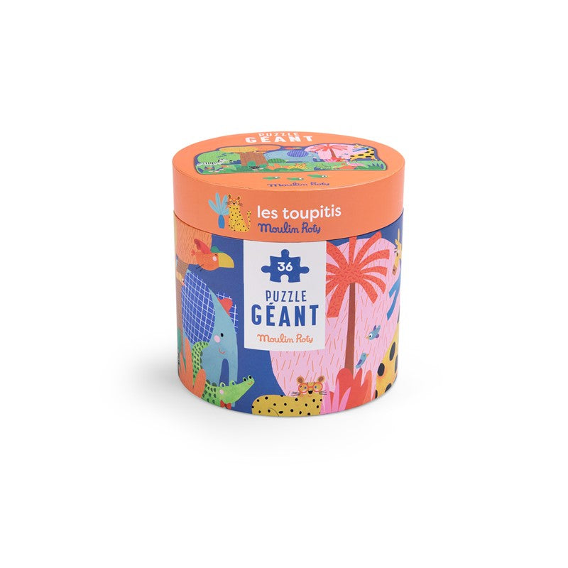 Puzzle gigante El oasis de los animales (36 piezas) - Moulin Roty
