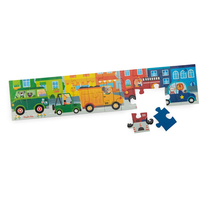 Puzzles Popipop vehículos, 24 piezas - Moulin Roty