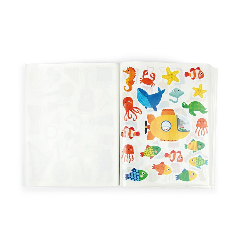 Cuaderno de pegatinas reposicionables Popipop - Moulin Roty