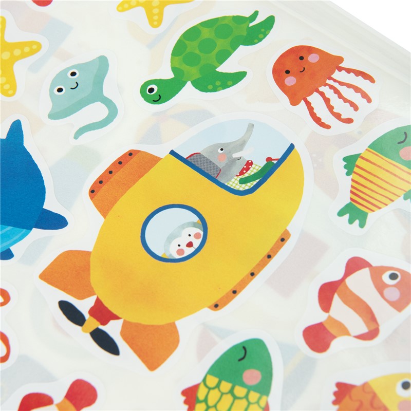 Cuaderno de pegatinas reposicionables Popipop - Moulin Roty