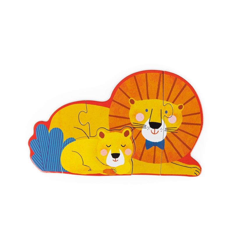 5 puzzles evolutivos Toupitis, 2 a 6 piezas - Moulin Roty