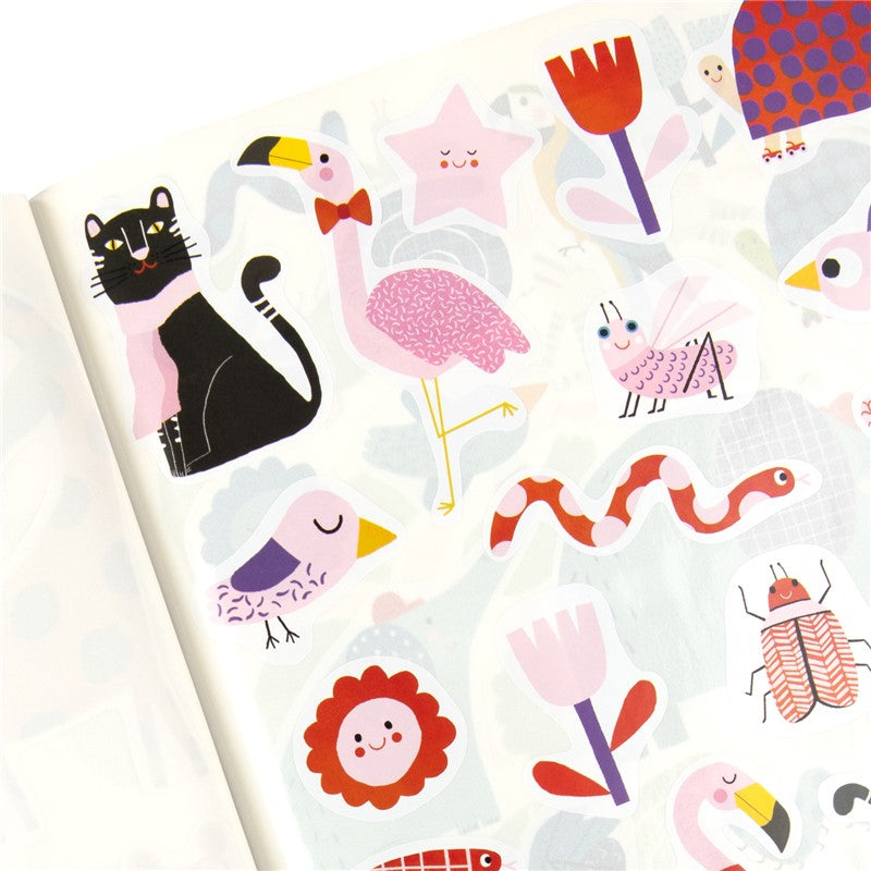 Cuaderno de pegatinas reposicionables Toupitis - Moulin Roty