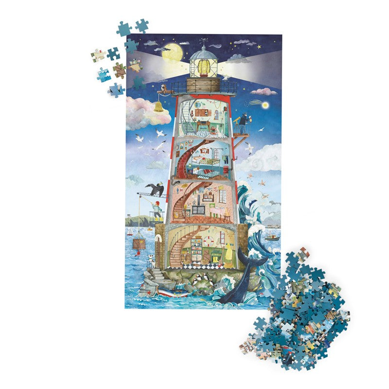 Puzzle El faro, Jardin du Molin 500 piezas - Moulin Roty
