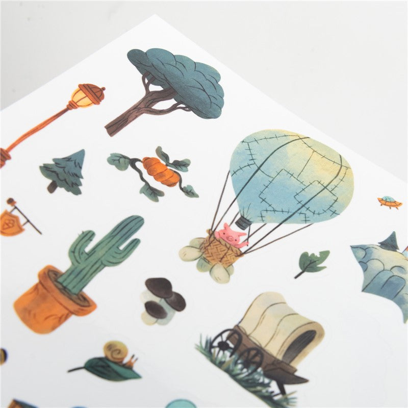Cuaderno de colorear y pegatinas Bande à Jojo - Moulin Roty