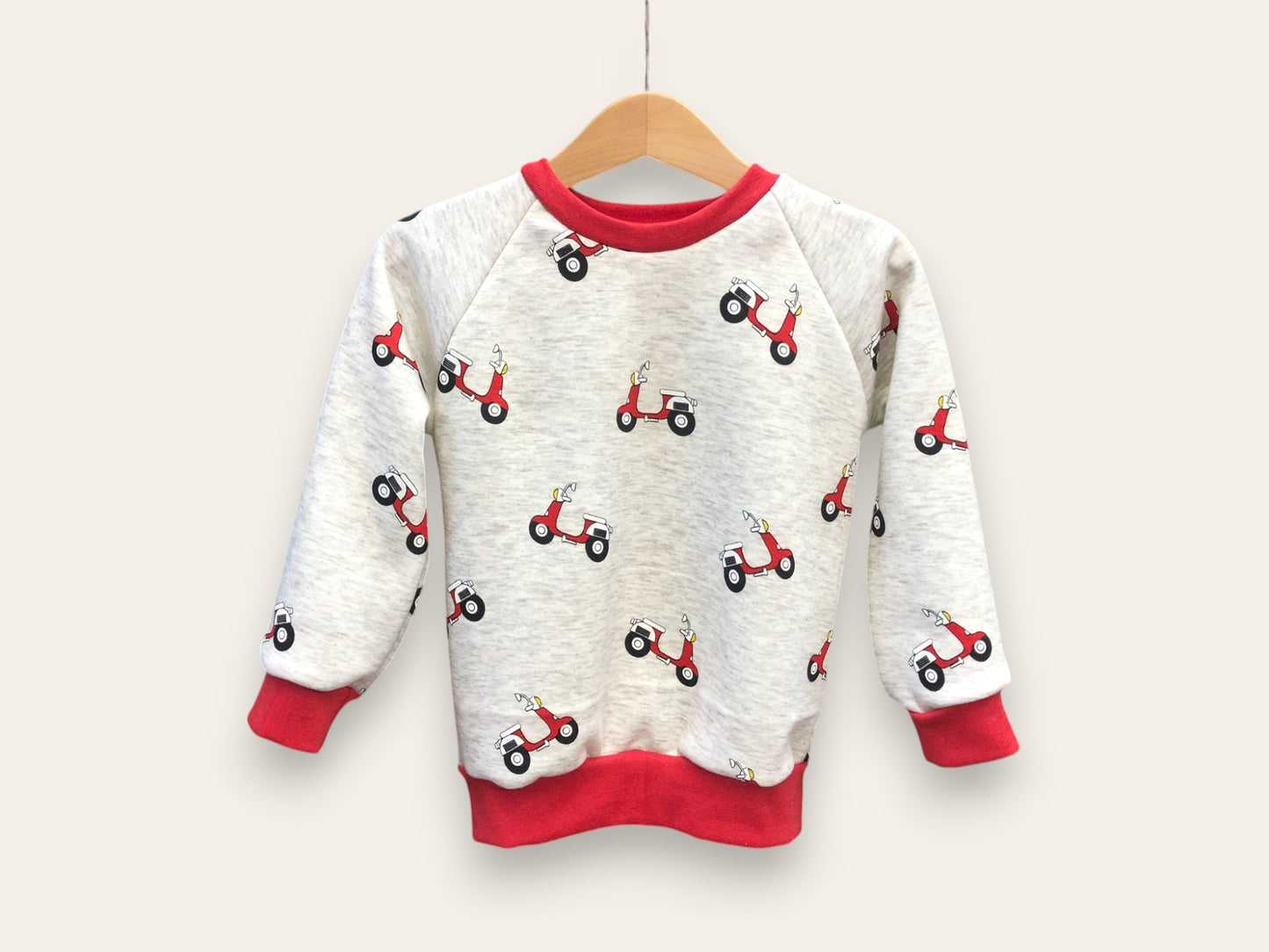 Sudadera motos vespas con rojo