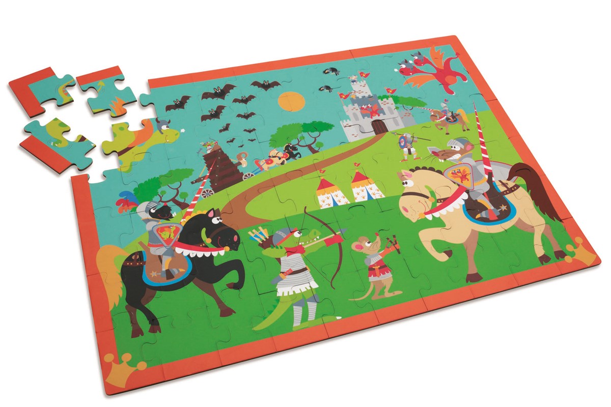 Puzzle Caballeros 60 piezas - Scratch