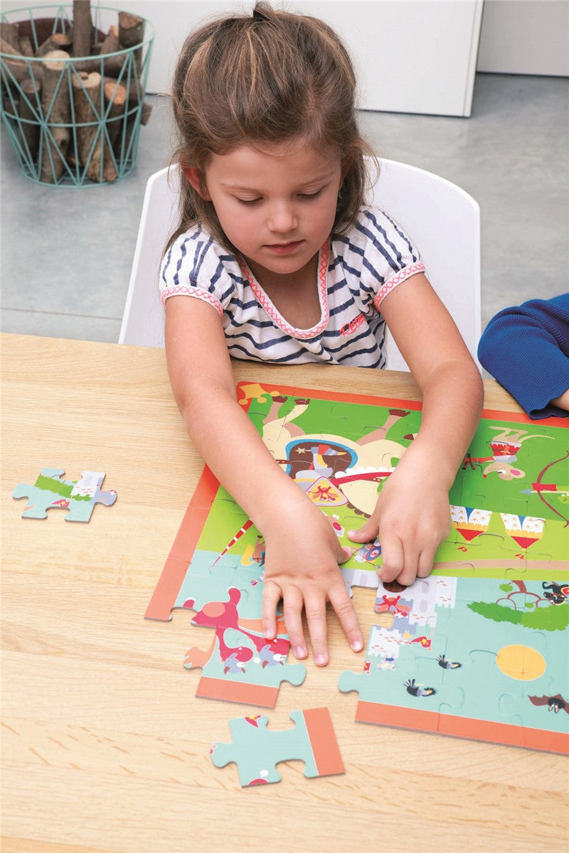 Puzzle Caballeros 60 piezas - Scratch