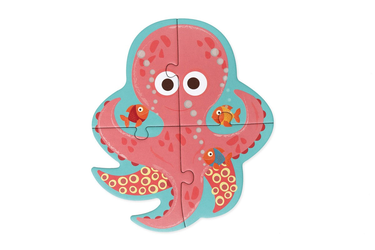 5 puzzles evolutivos, Océano - Scratch