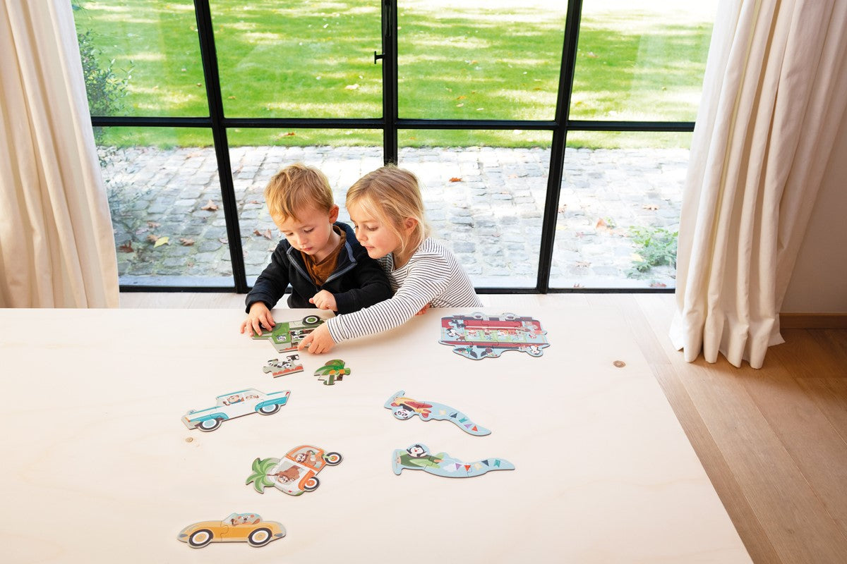7 puzzles evolutivos, en la carretera - Scratch