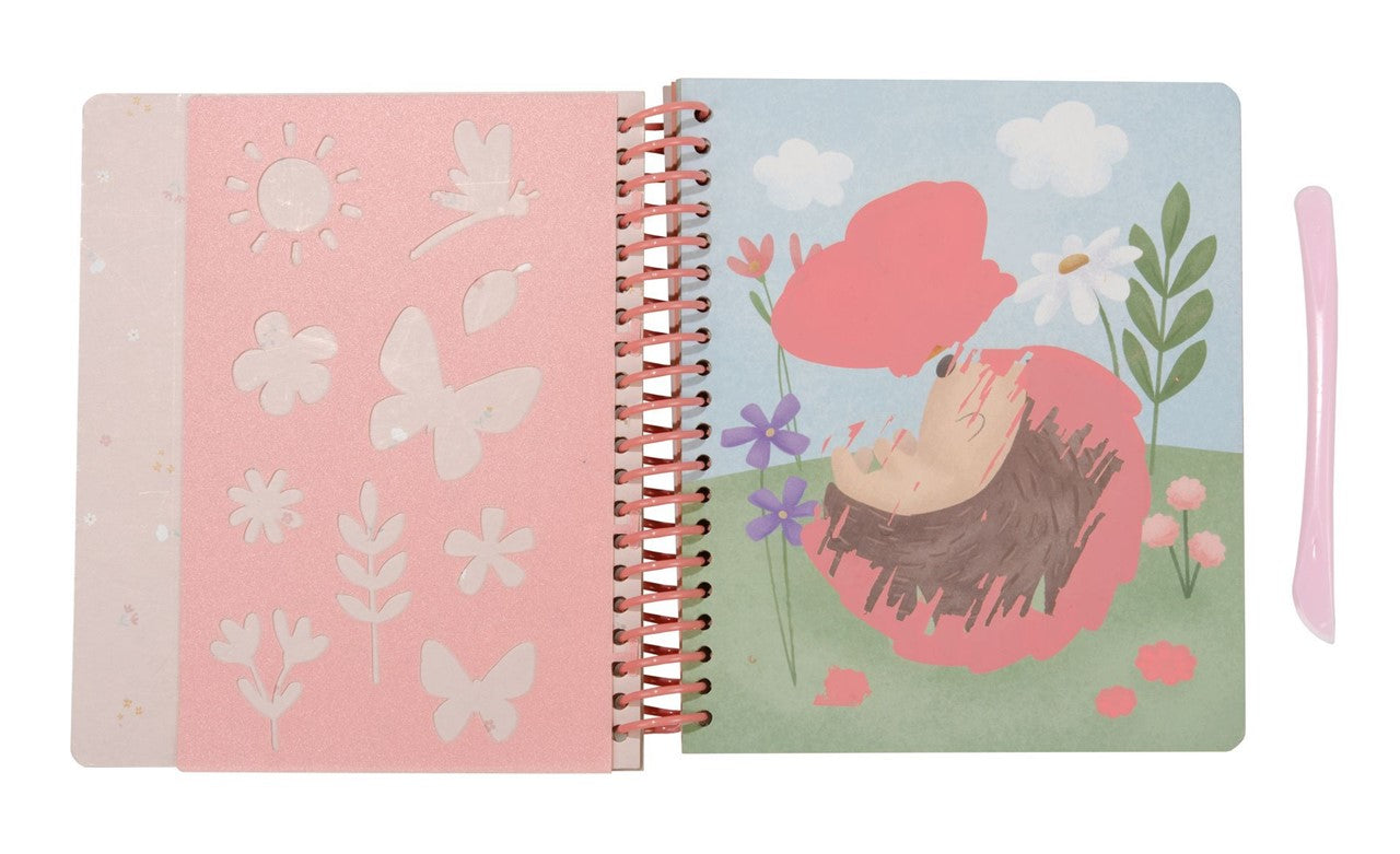Libro de rascar Rosa & Friends - Little Dutch