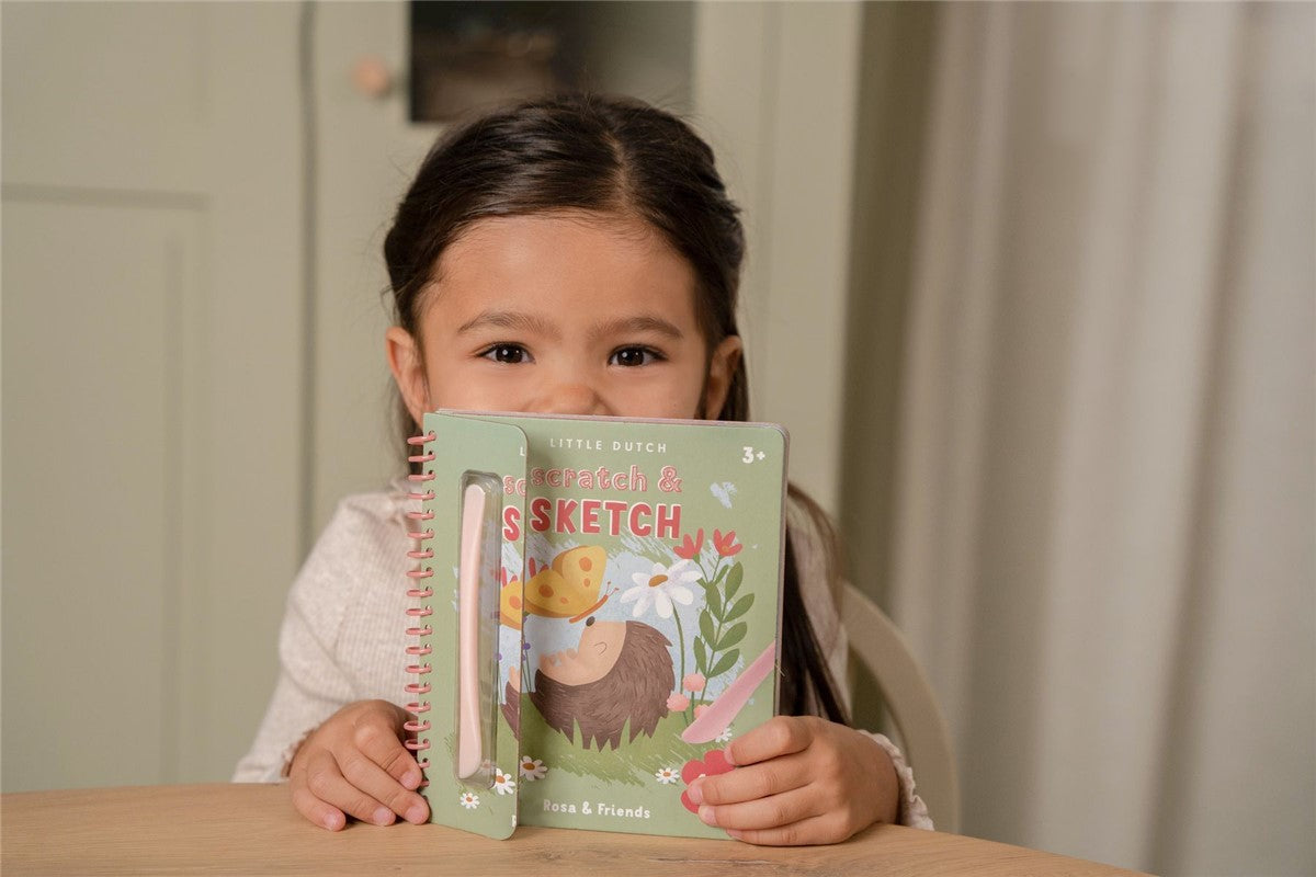 Libro de rascar Rosa & Friends - Little Dutch