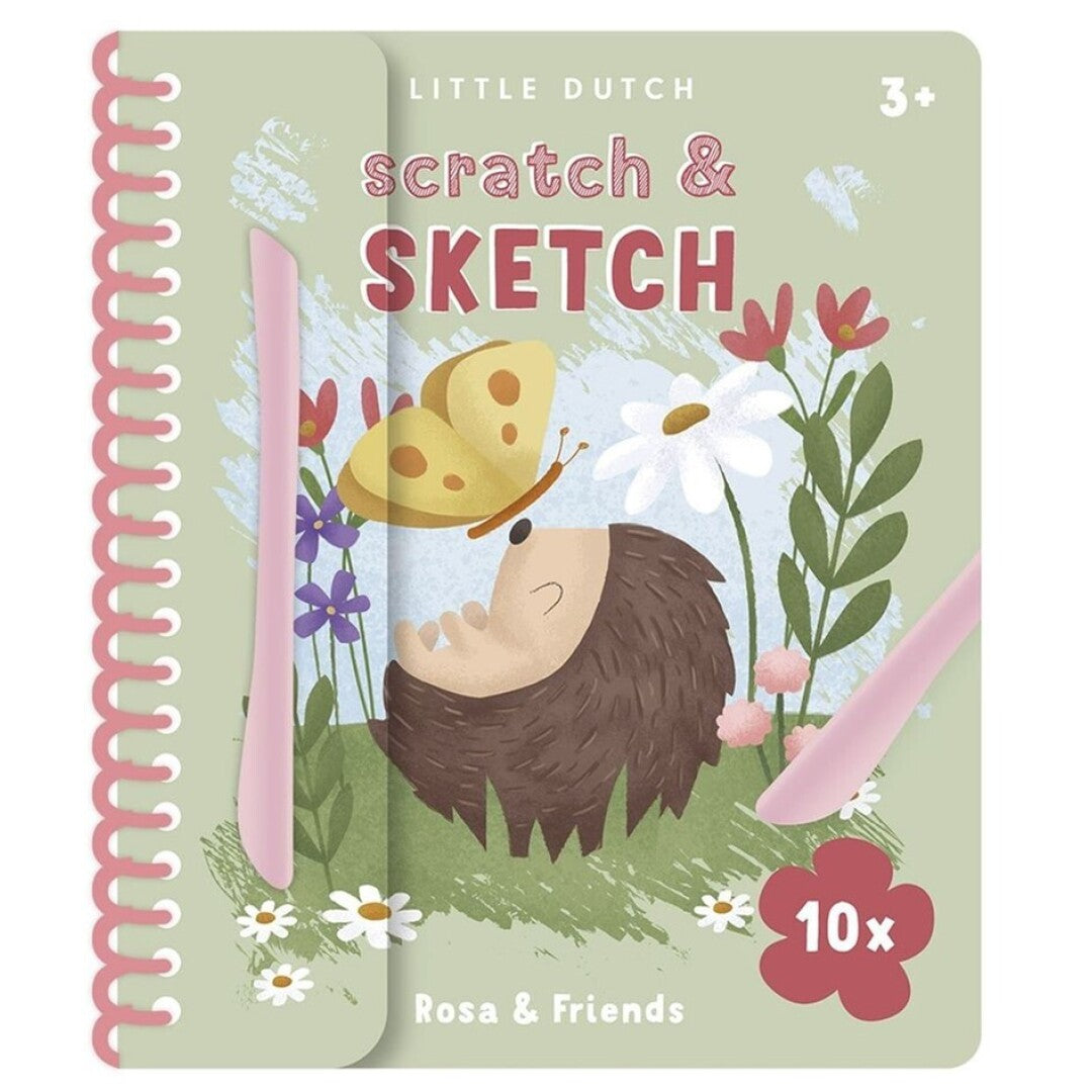 Libro de rascar Rosa & Friends - Little Dutch