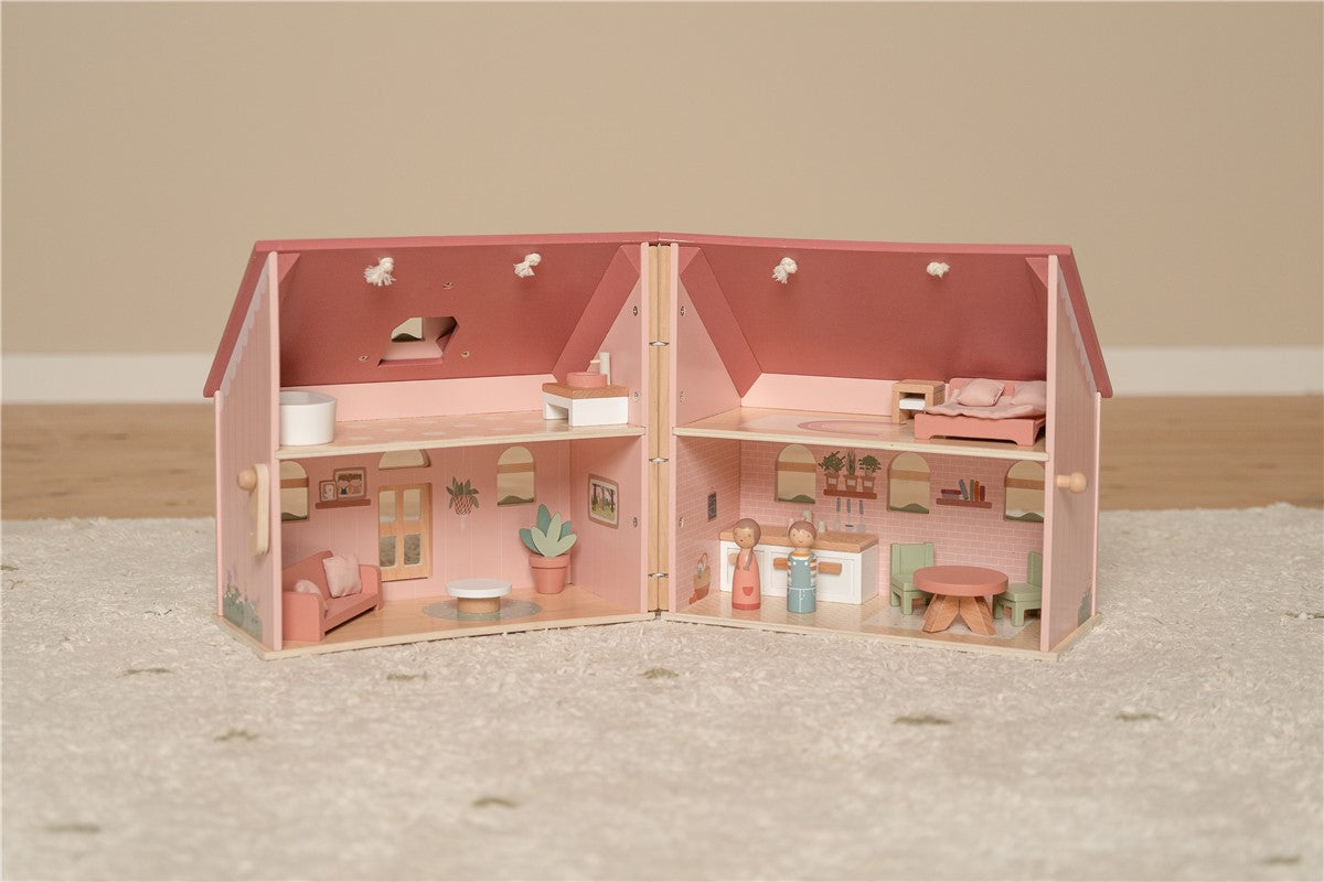 Casa de muñecas madera portable - Little Dutch