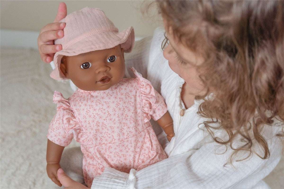 Ropita de Muñeca flores rosa - Little Dutch