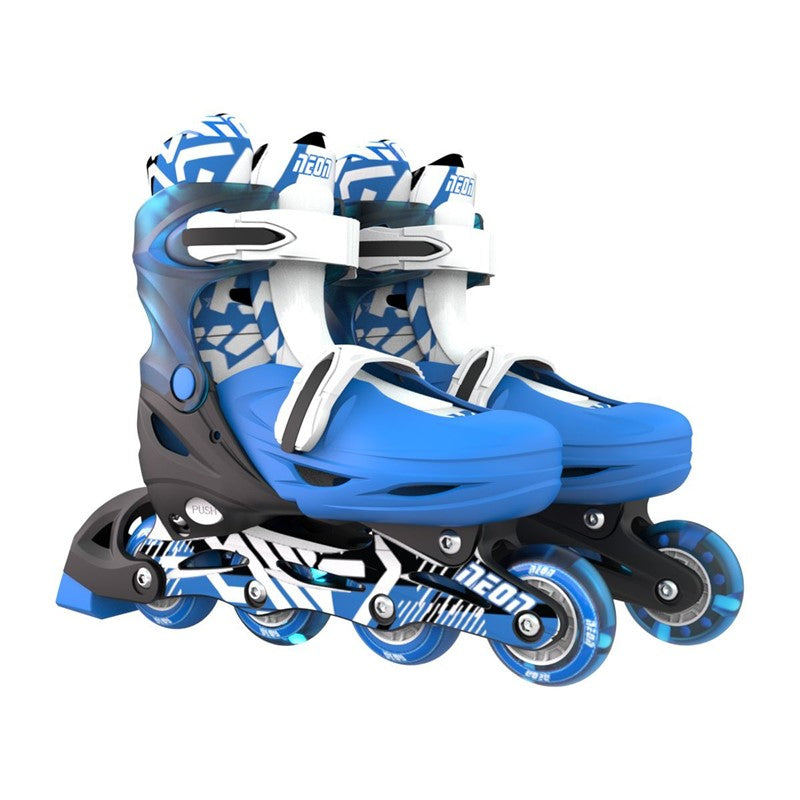 Patines combo neón Goteki azul - Yvolution