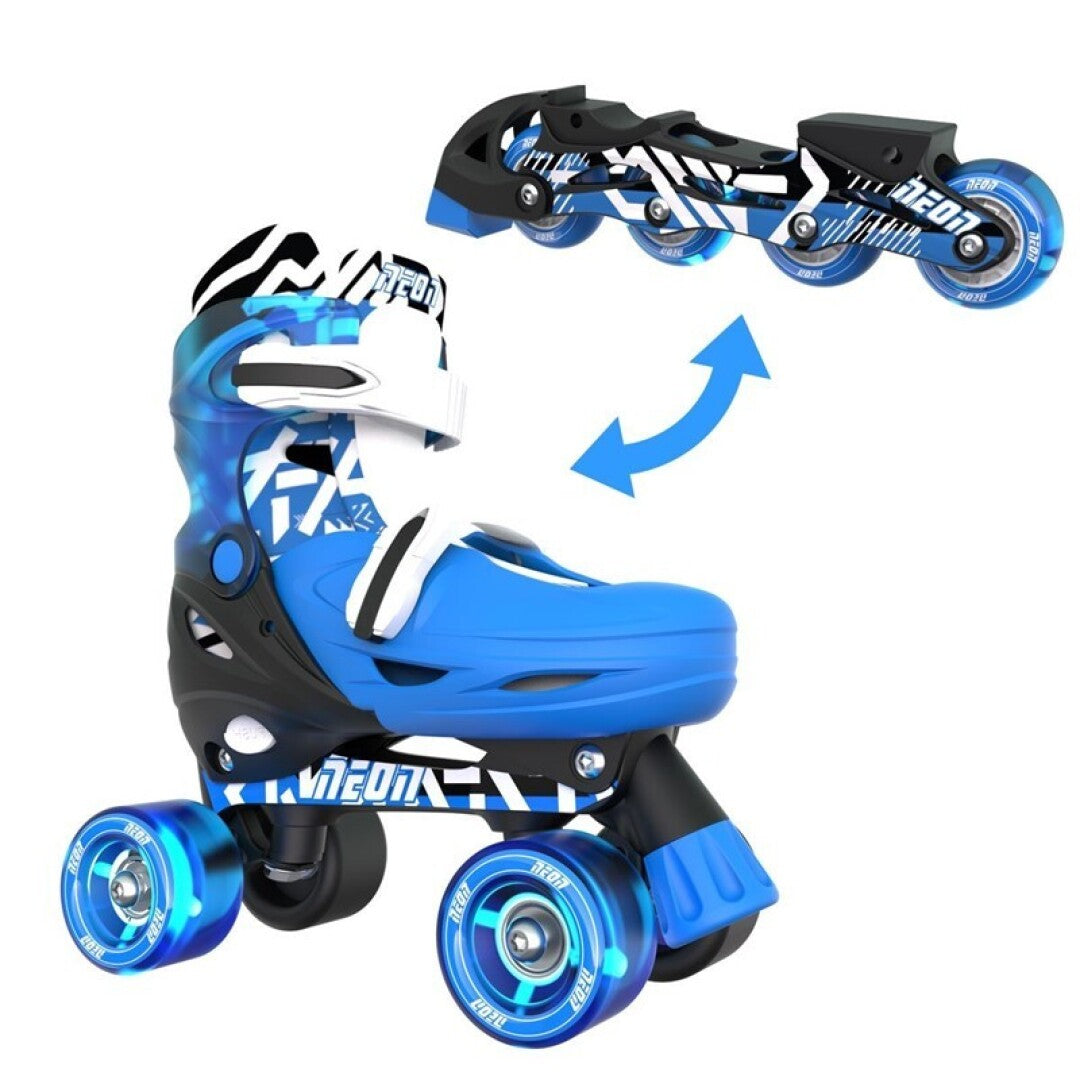 Patines combo neón Goteki azul - Yvolution