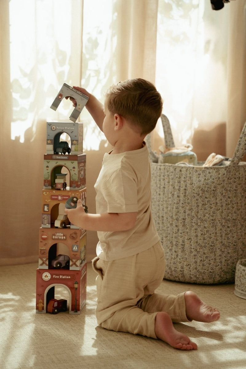 Torre encajable, Ciudad con coches - Little Dutch
