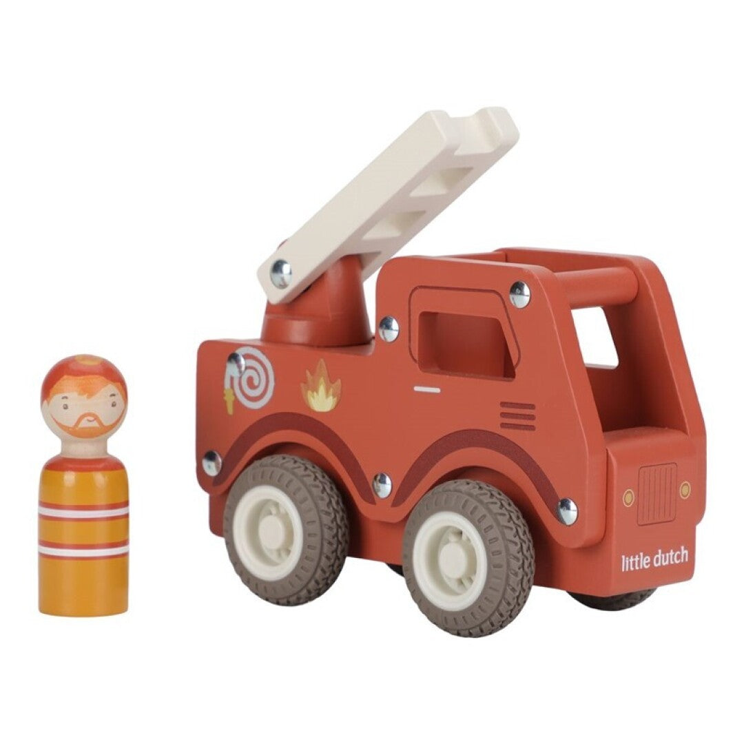 Camión de bomberos madera - Little Dutch
