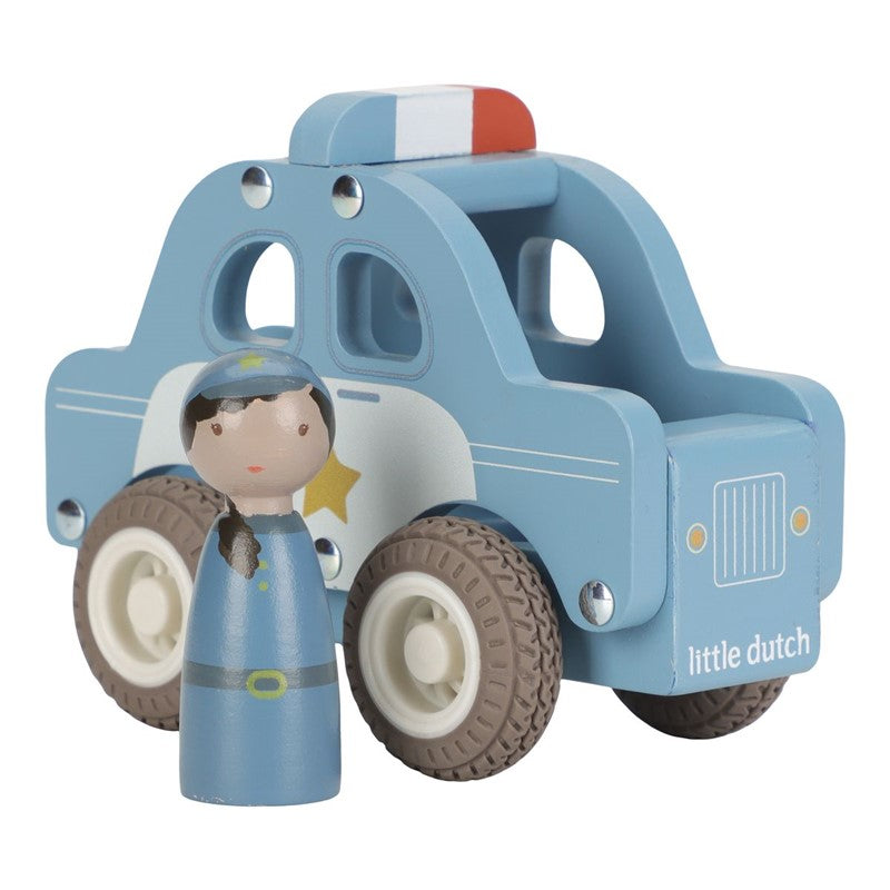 Coche de policía madera - Little Dutch